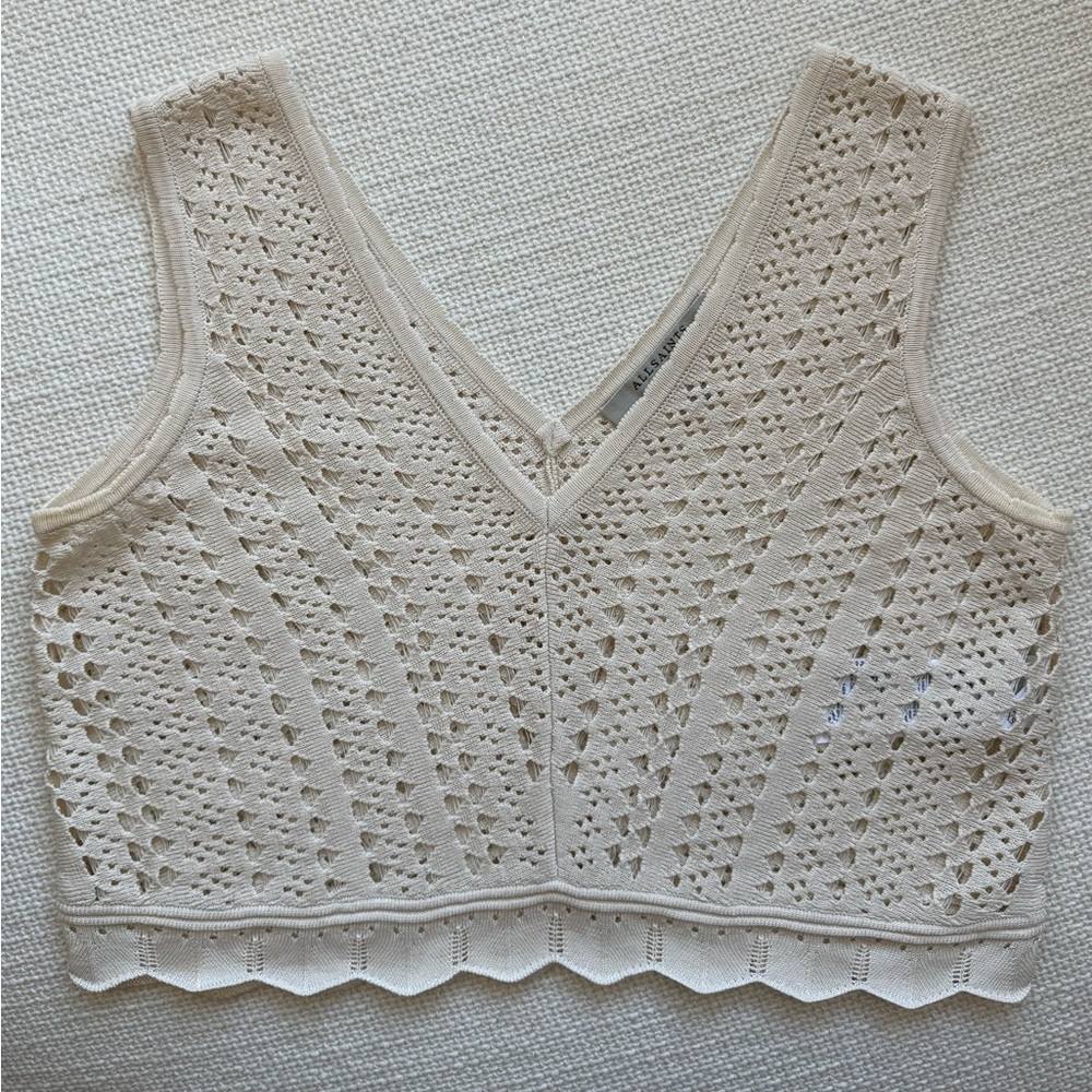 ALL SAINTS Crochet Top